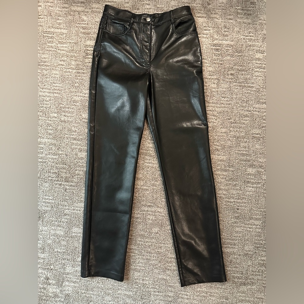 Aritzia Faux Leather pant, size 6